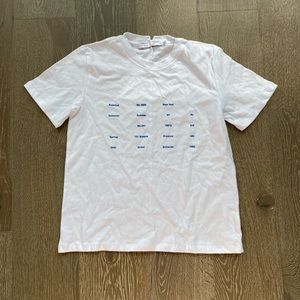 Proenza Schouler White Label Address Logo Print baby tee